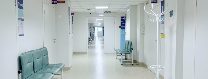 quiet corridor of an inpatient behavioral health treatment facility