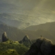 Sunrise breaking over mountains, symbolizing hope and healing in early addiction recovery
