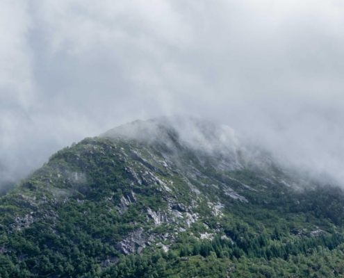 Family support during residential addiction treatment symbolized by a peaceful mountain landscape at Annandale Behavioral Health