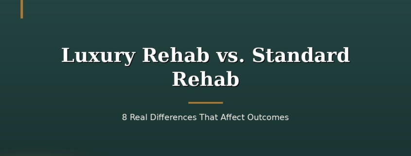 Luxury Rehab vs. Standard Rehab: 8 Real Differences That Affect Outcomes