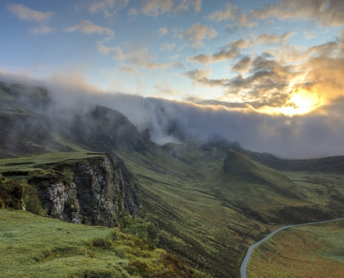 is medical detox safe for older adults over 60 - calm sunrise over misty hills symbolizing a safe recovery later in life
