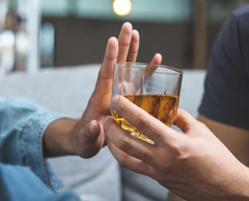 Refusingdrink at Annandale Behavioral Health