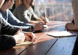Group therapy session during a typical day in residential addiction treatment