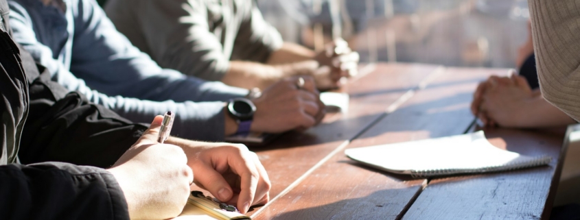 Group therapy session during a typical day in residential addiction treatment