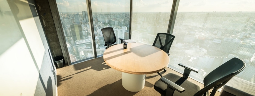 Calm professional workspace at morning light, representing the return to work after addiction treatment