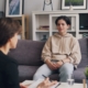 Somatic experiencing therapy for trauma and addiction in residential treatment: clinician and adult client in a calm therapy room