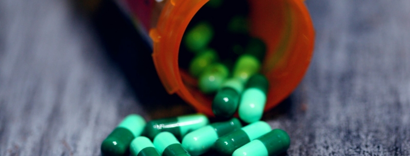 Prescription medication bottle representing suboxone treatment for fentanyl withdrawal